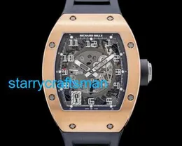 Richamills Luxury Watches Mechanical Chronograph Mills RM010 Automatic Extra Large Date Rose Gold ST77