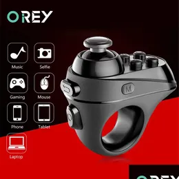 Ratos bluetooompatível para jogos de dedos controlador de jogo de mouse handle handle alça páginas para jogadores suporte função suporta Android iOS Drop Drop Comp Dhyuh