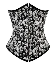 Kobiety Gotyckie czaszki gorset top plus size s6xl koronkowy steampunki steampunki podbrzmi shaper talia talia Shapewear Corselet8834666