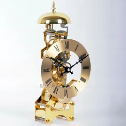 Orologi da tavolo orologio meccanico orologio silenzioso in metallo oro oro oro