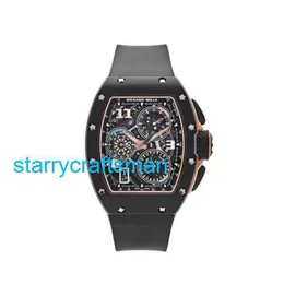 Richamills Luxury Watches Mechanical Chronograph Mills RM72-01 Lifestyle In House Clockwatch Black Ceramic 2024 Men's STG8