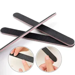 10pcs doppelseitige schwarze Nagelfeile Langes Nagellack reiben Maniküre Rough Nagellack Kit Maniküre