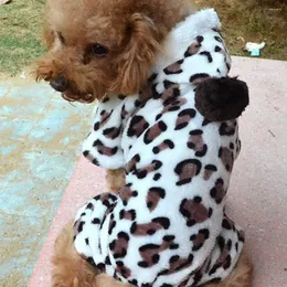 Hundebekleidung stilvolle Kleidung Anti-Drinking-Hauthaut-Touch Leoparden gedruckter Welpe Sweatshirt Haustier Kleidung