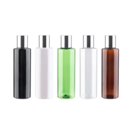 150 ml Kosmetische Flaschen mit Silberschrauben Deckel Plastik DIY Flasche Haustierhautpflegewerkzeuge Shampoo Behälter 25pcs Lot mit 5 Farben 213b