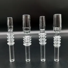10mm 14mm 18mm Quartz Tip Tip Accsitory for Nectar Collector Kit Dab Straw Tube Tips Glass Water Bongs Partner vs Ceramic Nail ZZ