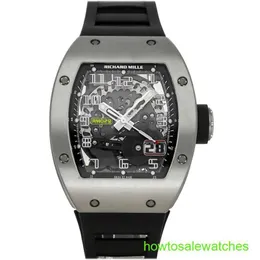 RM Business Armband Uhr RM029 Big Date Automatic 48mm Titanium Mens Watch RM029 Automatische mechanische mechanische Tourbillon -Bewegung Chronographen Uhr
