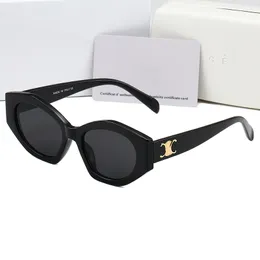 Cel Designer Sunglasses для женщин триомфа 40238 Солнцезащитные очки Celis Овальная металлическая рама Мужские очки UV400 Роскошные очки