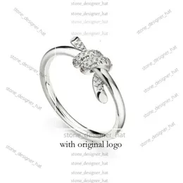 Desginer Tiffanyjewelry t Home Seiko di alta qualità Nuovo anello di corda contorto senza diamanti intarsiata Torre di moda A84A