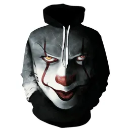 Men039s Hoodies Sweatshirts Hoodie Stephen King Itthe Palyaço Pennywise Kadın Moda Sokak Güzergahı Kapşonlu Sweatshirt Uzun Kollu 9724511