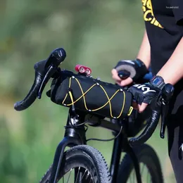 Stume di stoccaggio Lism Bike Bike Borse per biciclette frontale Frame manubrio Accessori per supporto per mantello per ciclo ciclistico impermeabile