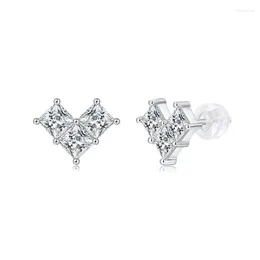 Серьги с глинщиками BC-Gzfed Lefei Fashion Classic Moissanite Exquisite Desgin Princess Square Серджи для женщин серебряный 925 вечеринки ювелирные изделия