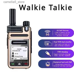 Toy Walkie Talkies CT9 Global-Intercom 5G POC Internet Tvåvägs Radio Mini Sim Card Walkie Talkie Long Range 5000 km Par (ingen avgift) Intercom Platform Q240527