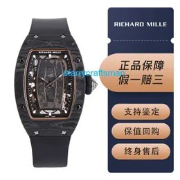 Richamills Luksusowe zegarki mechaniczne chronograf młyny kobiet RM07-01 NTPT FIBER FIBER Fashion Fashion Casual Business Machinery Carbon T Watch STPF