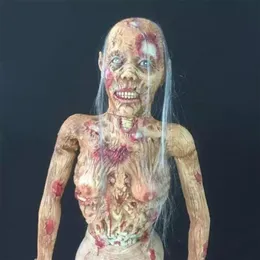 Molto horror di Halloween decorazione inquietante zombi raccapricciante e sanguinoso corpo di fuga zombi sfacciati colpi di scena del bar di casa fossato y201006 309g