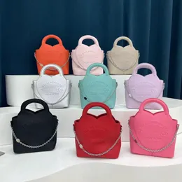 Frauenbag Shop Fashion Candy Color Frauen Tifff Co Bag 2023 Neue Kettenzubehör Liebe Handtasche Textur One Schulter -Crossbody -Tasche