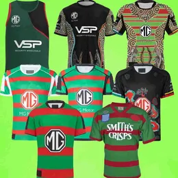 2023 2024 South Sydney Rabbitohs Rugby-Trikots 1989 Retro Herren Home Away Rabbit Shirts Top League Weste S-5xl Kurzarm Indigenous