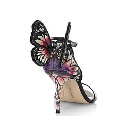Sophia Webster Butterfly Wing Sandals Женщины на пятчке на пятке на каблуках