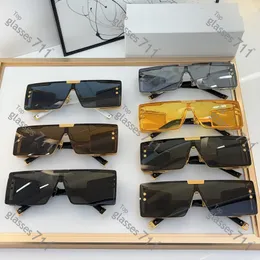 fashion brand women luxury Designer sunglasses oversized Polygons Men Multi party sunglass Semi Rimless makemade glasses Plank BPS-102C With box