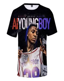 Hip hop rapçi Youngboy bir daha asla kırmadı 3D baskılı tişört kadın erkekler harajuku hipster kısa kollu komik tişörtler grafik tees6127031