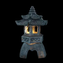 Пагода сад Солнечный открытый статуя фонарь освещение дзен Азиатские огни декоративные японские японские дворы 240522