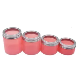 Butelki pakowania hurtowe plastikowe słoiki różowe kosmetyczne słoiki do przechowywania butelki okrągłe butelka z okiennymi pokrywkami do kremowej maski 100 dhhch