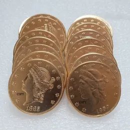 USA Ein Set von 1859-1904 16PCS 20 Dollar Bastel mit Motto-Gold-Kopiermünze