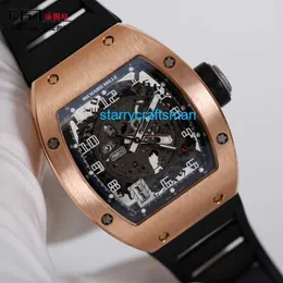 Richamills Luxury Watches Mechanical Chronograph Mills RM010 Herr Series Watch Rose Gold Material Datum Display Automatisk mekanisk affär Swiss FA STN5