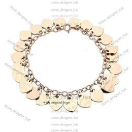 Designer de pulseira Tiffanyjewelry Tiffanyjewelry Bracelet Bracelets de luxo para mulheres aço inoxidável Chain Frends Chain An Hand Jewelry Gifts 8740