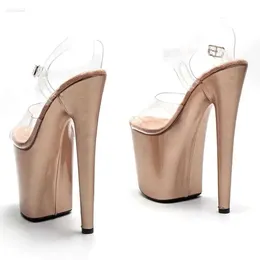 20cm/8inches s Sandals Shiny PVC Upper Electroplate Platform High Heel Sexy Model Shoes Pole Dance 268 Sandal 20cm/8inch d17 e Shoe