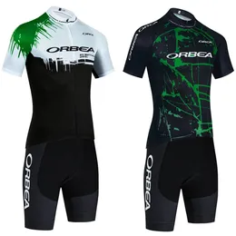 Orbea Orca Cycling Jersey Quick Dry Team Pro Bike Shorts Set 남자 여자 Ropa Ciclismo 자전거 Tshirt Clothing 240511