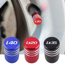 Auto Emblem Dust Cover car Aluminum Air Tire Valve Cap For Hyundai iLoad iMAX ix20 ix35 ix55 Ioniq Kona i40 i45 Lantra Matrix