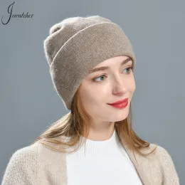 Jxwatcher Women Cashmere Slouchey Beanie Winter Hat قبعة مزدوجة طبقة دافئة قبعات قبعات صوف غير رسمية قابلة للانعكاس ثلاث طرق للارتداء