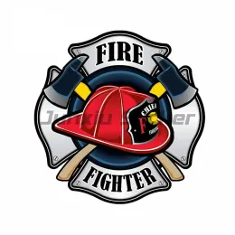 Graffiti Firefighter Car Stickers for Laptop Waterproof Vinyl Material Decoration