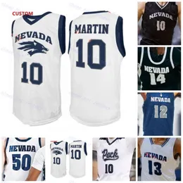 Darrion Williams Nevada Wolf Pack koszulka koszykówki niestandardowa Męska młodzież 2 Jarod Lucas 0 Hunter McIntosh 1 Tyler Powell 13 Kenan Blackshear Nevada koszulki