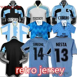 1989 1991 Soccer Retro 99 00 Salas Mancini Nesta Mihlovic Simeone Nedved Inzaghi Ravanelli Jersey Maglia da Calcio