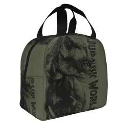 Sac Lunch Box Isotherme Jurassic Park - Licence Officielle - Garde La Température - Poignée Et Bandoulière - 22x33x16 Cm