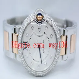 Topselling High Quality 18k ROSE GOLD And Steel WE902031 Women's Quartz Movement Watch Ladies Fashion Wathces 332I