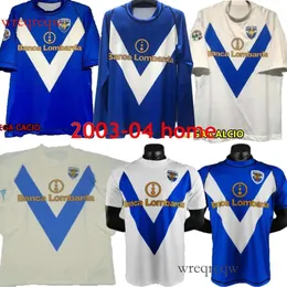 Retro 2003 2004 Brescia Calcio Soccer Jerseys Caracciolo Baggio Pirlo di Biagio Futbol Mauri Vintage Football Camiseta Classic Room