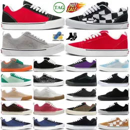 Тренеры Knu Sneakers Skateboard Shool Shoes Triple VR3 Mega Check Japan Sorbet пастельная кожаная мужская женская черная белая темно -синяя жвачка коричневая открытая плоская платформа красная платформа красная