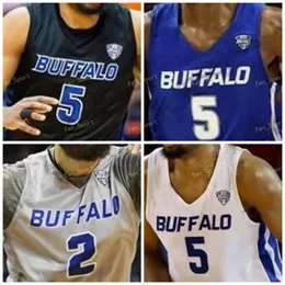NCAA College Buffalo Basketball Jersey 23 Jamon Bivens 24 Tra'Von Fagan 33 Nick Perkins 41 Brock Bertram Custom Stitched