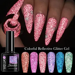 8 ml colorato colorato glitter gel smalto su unghie super flash diamante pittura scintillante gel polacco semi permanente gel per unghie uvled 240520