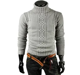 Sweater Male Sweater Men 2020 Marca masculina Casual Sweaters Slim Men Solid Solid High Lapela Jacquard Hedging Men039S Sweater XXL Staa8543735