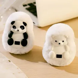  Sevimli Panda Cep El Isırıcıları USB Şarj Edilebilir Peluş El Sıcaklık Çantası Sıcaklık ile Arkadaşlar İçin Ayarlanabilir