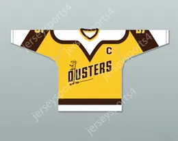 Rod Custom Bloomfield 5 Binghamton Broome Dusters Yellow Hockey Jersey Cucilato S-M-L-XL-XXL-3XL-4XL-5XL-6XL