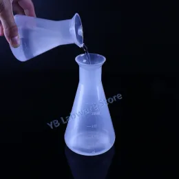 50 ml a 2000ml de laboratório de plástico Erlenmeyer Flask Bottle Conpicer Bottle para experimento de laboratório