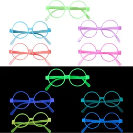LED Rave Toy Luminous Brille Fluoreszenzparty Requisiten Spielzeug leuchtend Sonnenbrille für Disco Luminous Bachelors Geburtstagsfeiern Dekoration für Kinder D240527