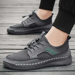 Sandálias de lazer ao ar livre de fronteira sapatos de malha transversal grandes Zapatillas Hombre Mans Footwear respirável heren schoenen ayakkabi 3b6