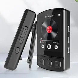 플레이어 휴대용 스포츠 클립 Walkman Hifi 사운드 Bluetooth 호환 5.2 학생 1.8 인치 화면 FM 라디오