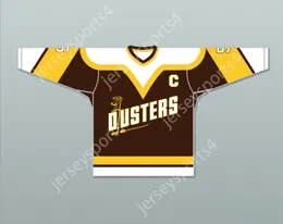 Custom ROD BLOOMFIELD 5 BINGHAMTON BROOME DUSTERS BROWN HOCKEY JERSEY 2 Stitched S-M-L-XL-XXL-3XL-4XL-5XL-6XL