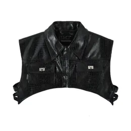 Spring Men Original Design Snakeskin Muster Multipocket-Weste Y2K High Street Tech weveless jackets chaleco 240518
